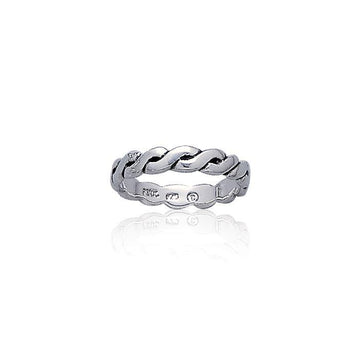 Celtic Knotwork Sterling Silver Ring TR374 - Jewelry